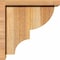 Ekena Millwork Ridgewood Rough Sawn Corbel w/Backplate, Western Red Cedar, 6"W x 12"D x 12"H COR06X12X12RID01RWR - alternate 2